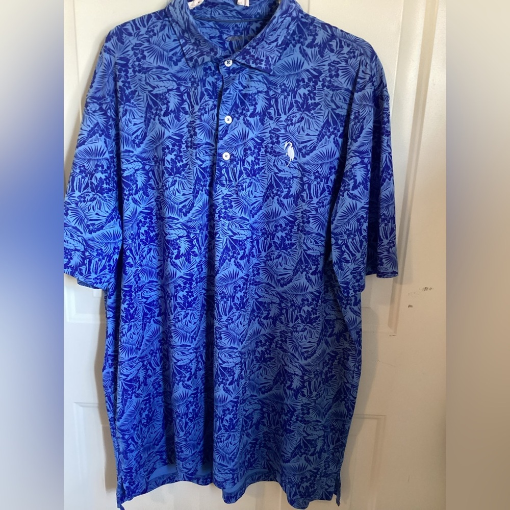 johnnie-O Yates Featherweight Printed Golf Polo-SZ XL
F3